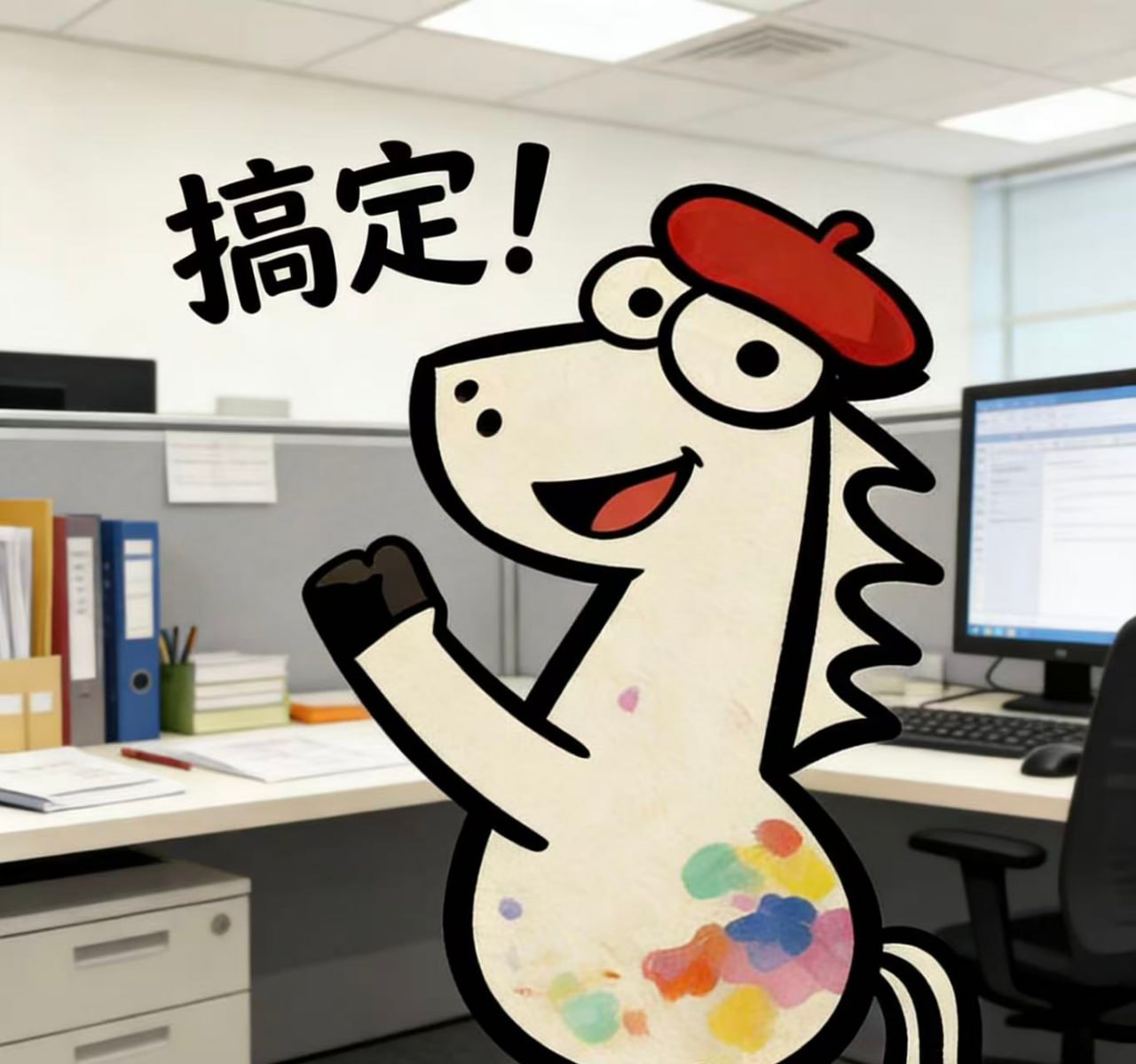 马到成功贴纸 10