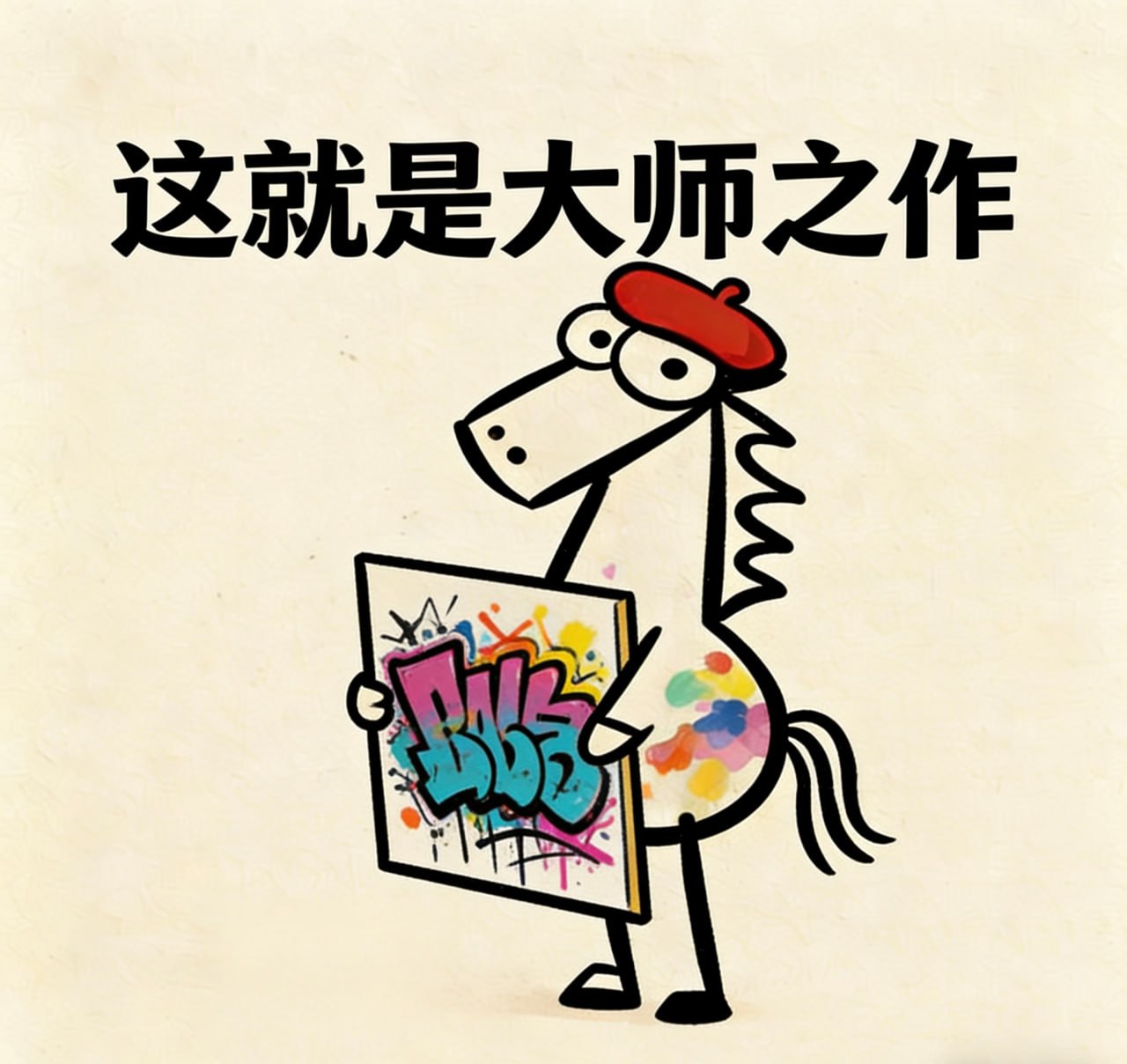 马到成功贴纸 11