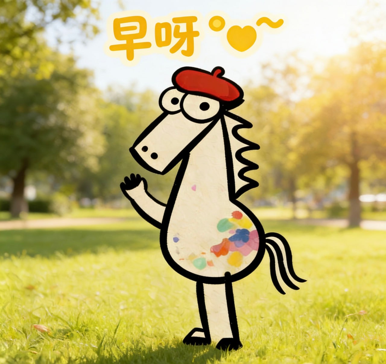 马到成功贴纸 13